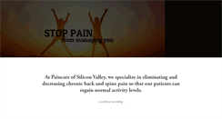 Desktop Screenshot of paincareofsiliconvalley.com